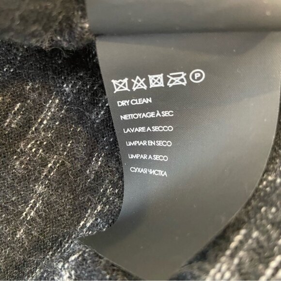 Club Monaco Ralph Lauren 100% merino wool sweater hood black white large unisex - Picture 12 of 14